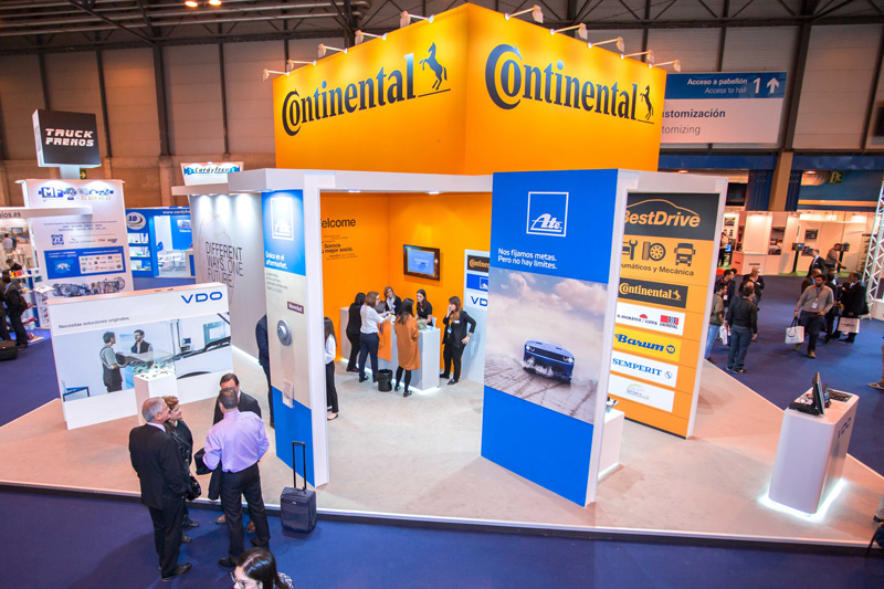 Continental reunirá a todas sus divisiones en un stand único en Motortec