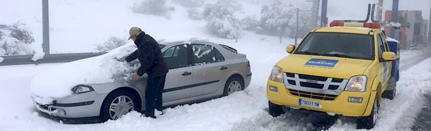 El RACE atiendió más de 1.500 coches atascados por la borrasca ‘Filomena’