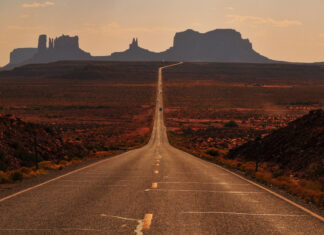 carretera con calima