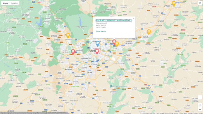 ANCERA pone en marcha un mapa interactivo de socios