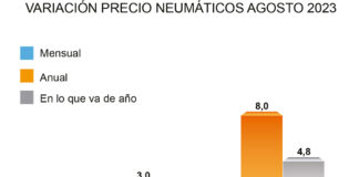 ADINE precio neumáticos agosto 2023