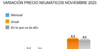 Precio neumáticos noviembre ADINE