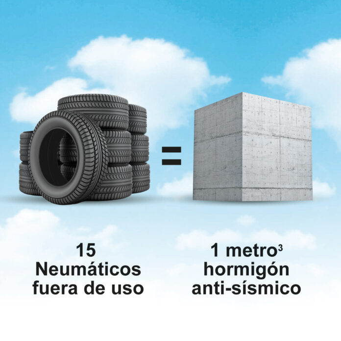 TNU neumáticos reciclados terremotos