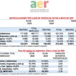 matriculaciones renting mayo