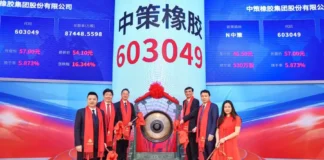 ZC Rubber celebra su histórica salida a bolsa en Shanghai