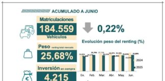 Las matriculaciones en renting se estancan al cierre del primer semestre