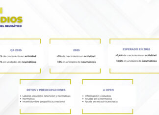 OPEN: “Las redes especialistas de neumáticos crecieron un 5% en actividad y un 3% en unidades de neumáticos en 2025”