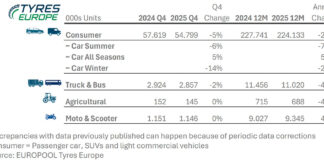 Tyres Europe mercado 2025