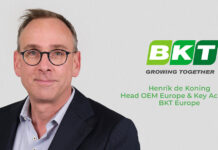 BKT Europe nombra a Henrik de Koning como nuevo Head OEM Europe BKT OEM