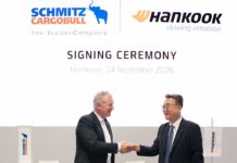 Hankook y Schmitz Cargobull firman una alianza estratégica de equipamiento original por cuatro años Hankook Schmitz Cargobull