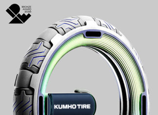 Kumho Tire se sube al podio en los premios IDEA 2026 con su futurista neumático modular Omni Ring Kumho Omni Ring