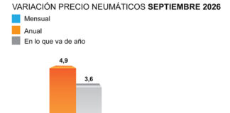 ADINE precio neumáticos septiembre 2026