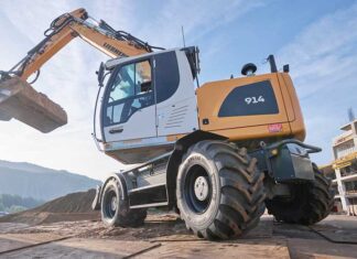Apollo Tyres lanza el neumático de flotación AWE 733 para excavadoras Apollo AWE 733